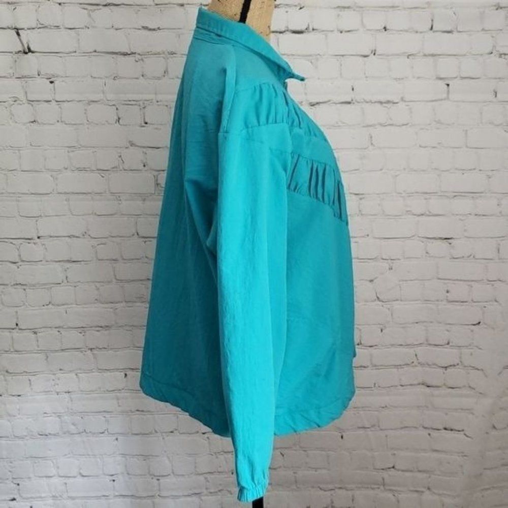 Vintage 80s 90s Teal Teddi Windbreaker - Picture 4 of 10